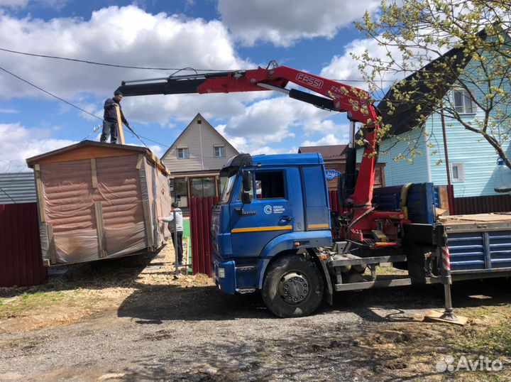 Аренда и услуги манипулятора, стрела 9 т, 8 м, борт 10 т, 6.7 м