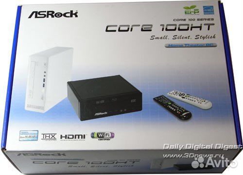 Микрокомпьютер ASRock Core 100HT-BD