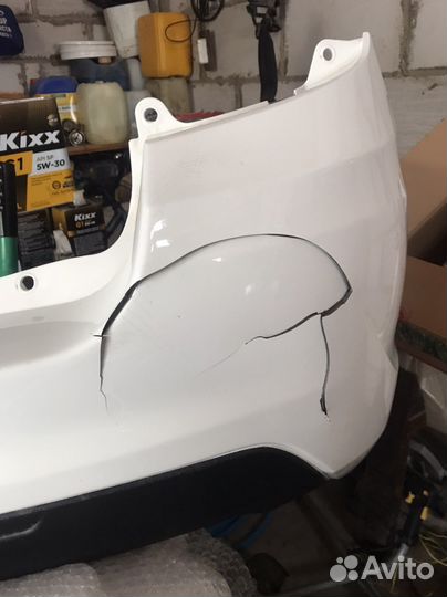 Задний бампер на Гранту седан