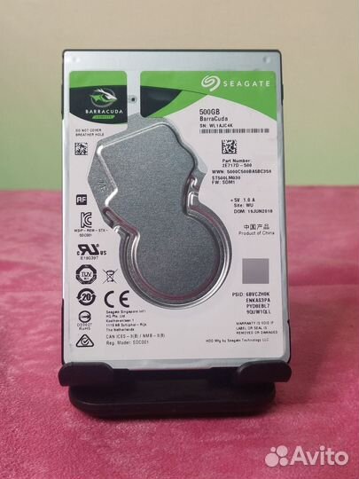 HDD 500 Gb/Seagate/Sata/2,5