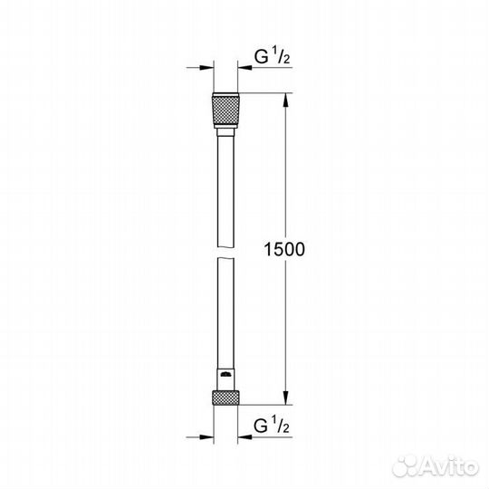 28364001 Silverflex Душевой шланг пластик, 1500 м