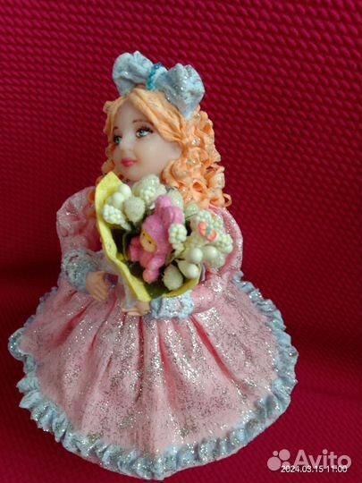 Ёлочная игрушка из ваты