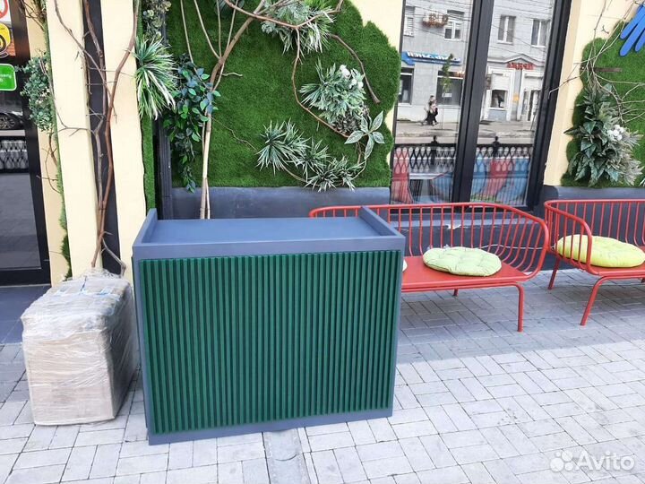 Лофт ресепшн металл, дерево