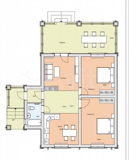 Дом 80 м² на участке 15 сот.