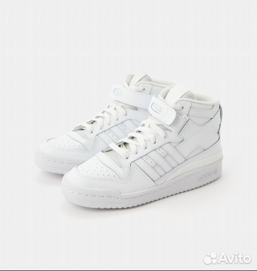 Adidas originals Кеды forum Mid 43 размер белые