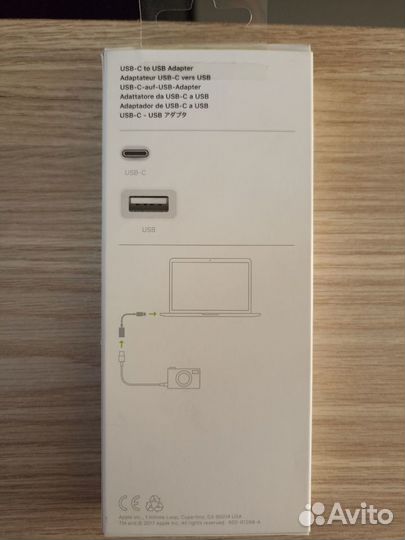 Переходник apple с USB-C на USB 2017 года