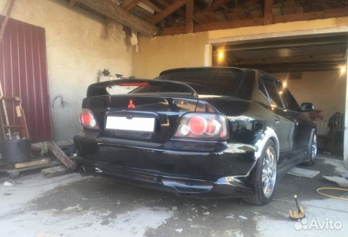 Накладка на задний бампер Cyber для Mitsubishi Gal