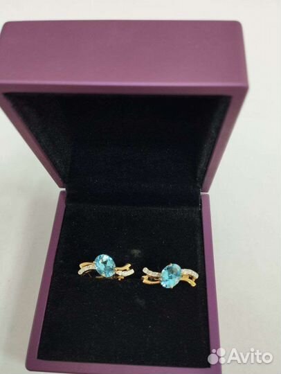 Серьги золотые