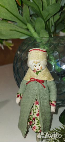 Куколка текстильная мягкая, ёлочная игрушка