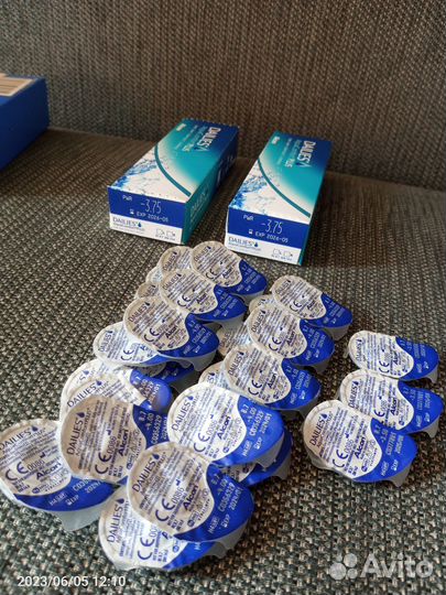 Линзы контактные однодневные -3.5, -3.75, -4.00