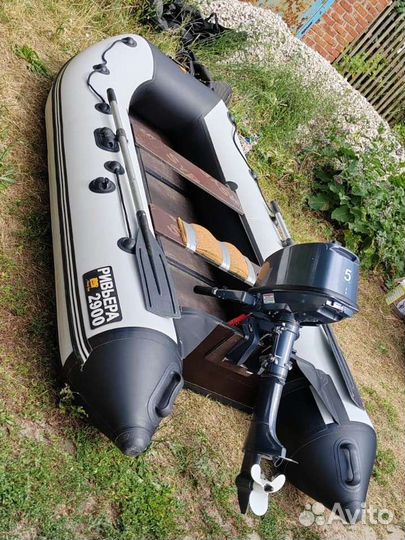 Надувная лодка пвх бу с мотором