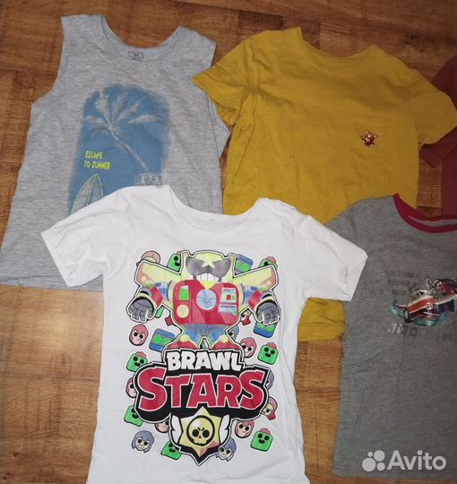 Футболки р.146-152 бравл старз и тд 5 шт вместе