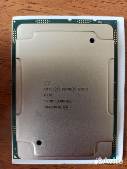 Процессор Intel Xeon Gold 6138 20 core 2.0-3.7GHz