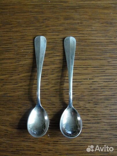 2 кофейные ложки посеребренные