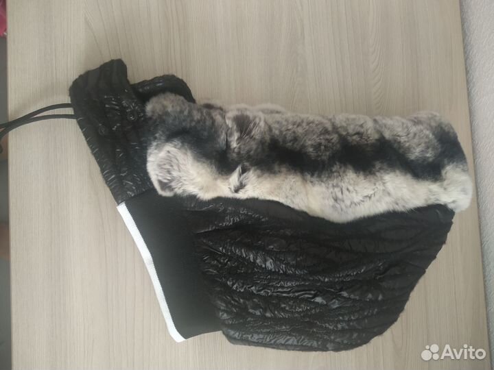 Капор женский с мехом кролика