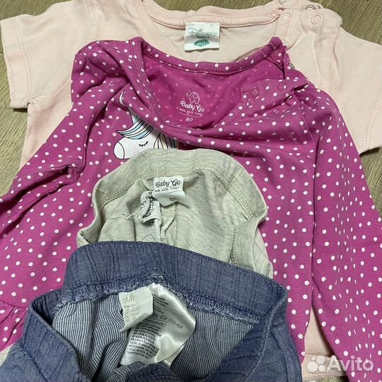 Вещи для девочки пакетом 80-86