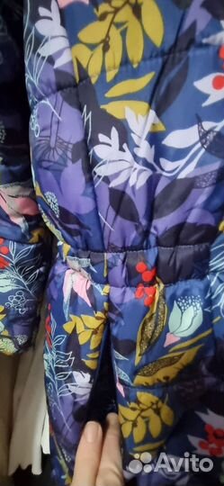 Утеленный плащ для девочки 134