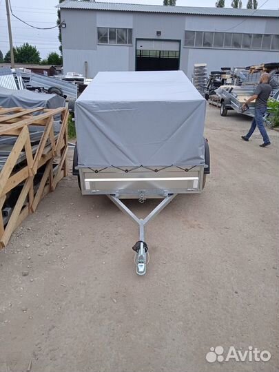 Прицеп легковой с высоким тентом 2013-03 цинк