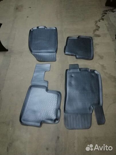Коврики салона резиновые авео Т-300