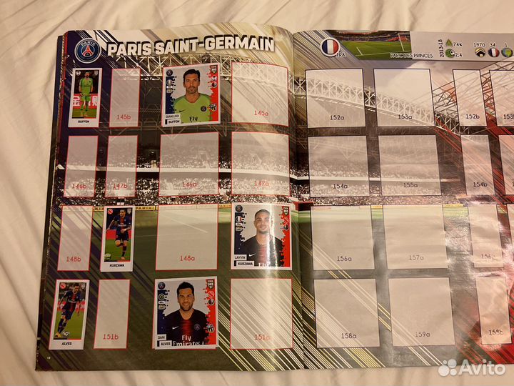 Футбольный журнал панини(2019) имеется 67 наклеек