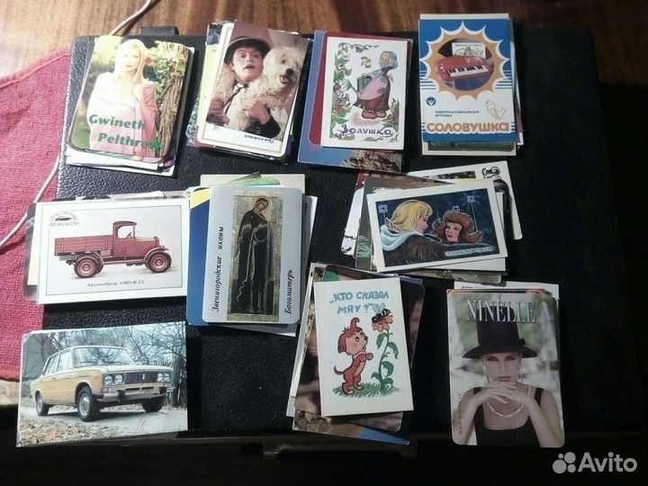 Календарики 100 штук СССР и Росси(набор)