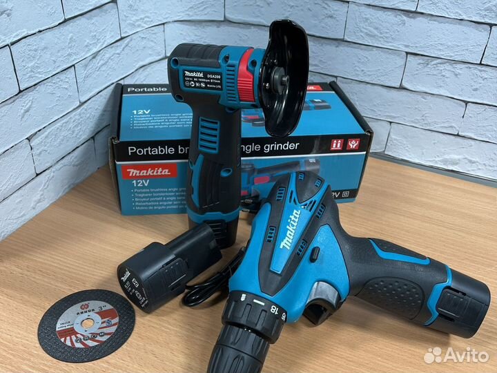 Мини болгарка и шуруповерт makita 12w