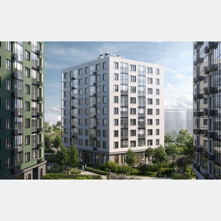2-к. квартира, 54,9 м², 1/9 эт.
