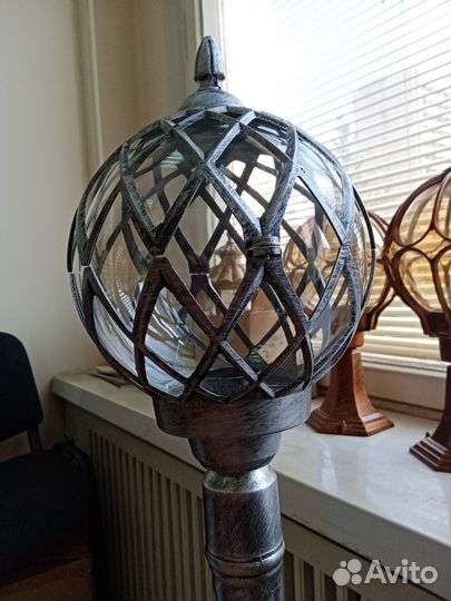 Уличный садовый светильник Шар 110см