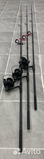 Карповый набор на 3 удилища и 3 катушки