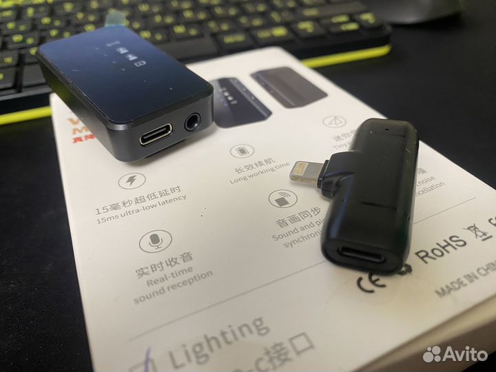 Микрофон беспроводной Lighting для iPhone 2.4G