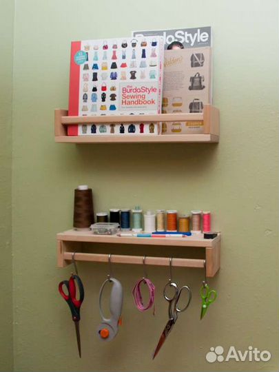 Полка настенная навесная для книг и специй