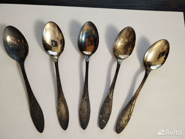 Ложки чайные посеребренные