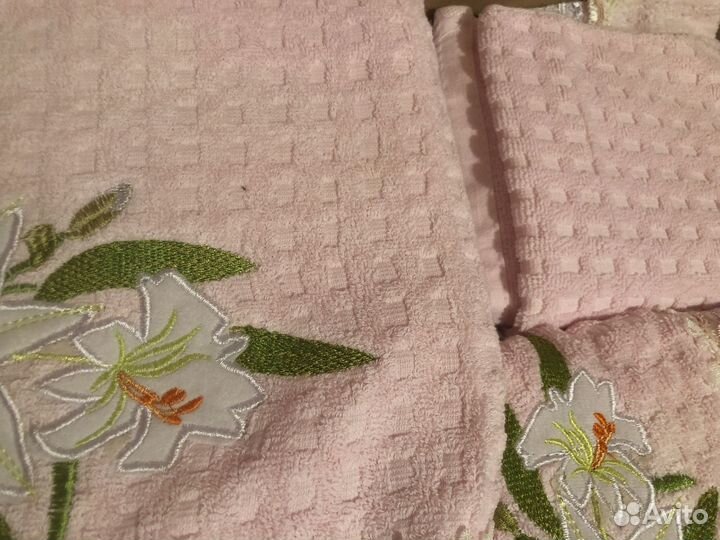 Махровые полотенца комплект 3 шт