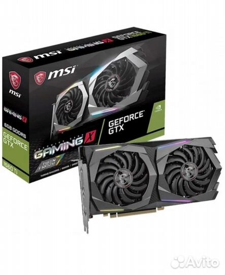 Видеокарта MSI GTX1660 ti gaming X