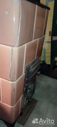 Печь-плита отопительная, кафельная, Германия, б.у