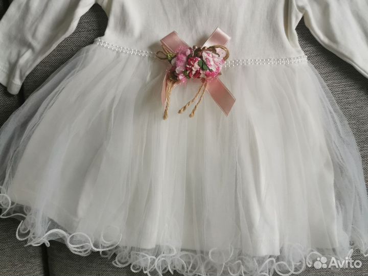 Нарядное праздничное платье для девочки 1 годик