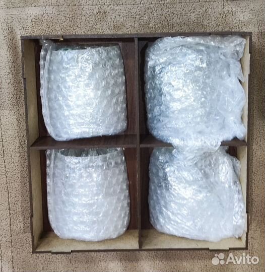 Подарочный набор из 4 бокалов для виски