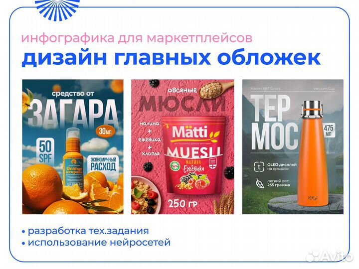 Инфографика для маркетплейсов Wildberries, Ozon