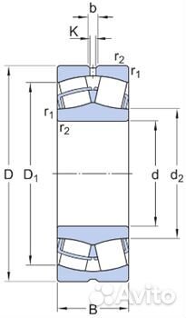 Подшипник SKF 24022 CC/C3W33