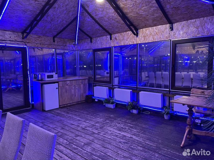 Аренда беседки на берегу с мангалом