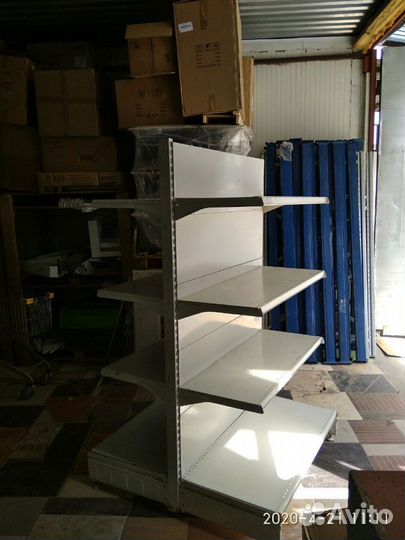 Стеллаж торговый островной 180см(б.у)