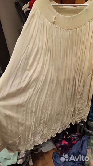 Юбка хлопковая с подъюбником 46 размер