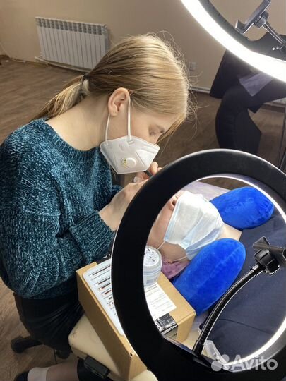 Обучение наращиванию ресниц с трудоустройством