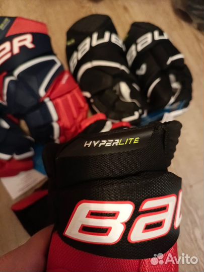 Перчатки, краги хоккейные bauer hyperlite