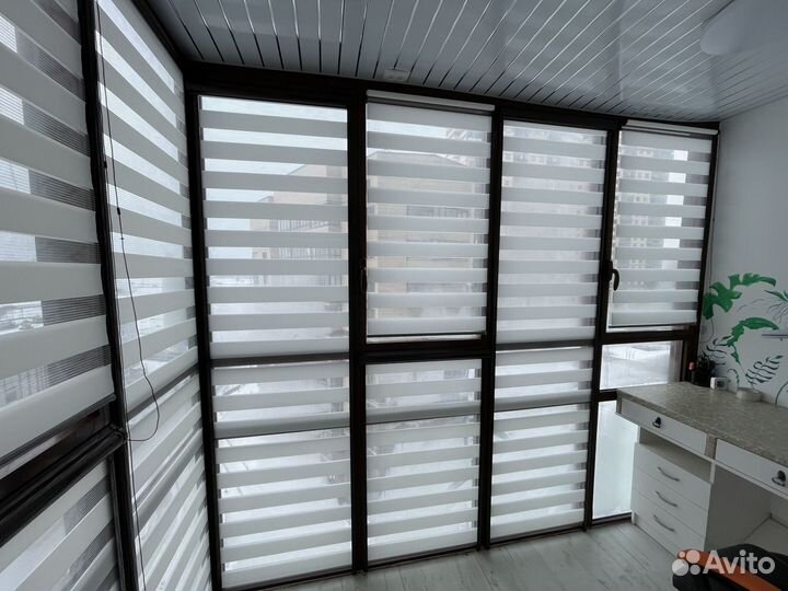 Рулонные шторы зебра