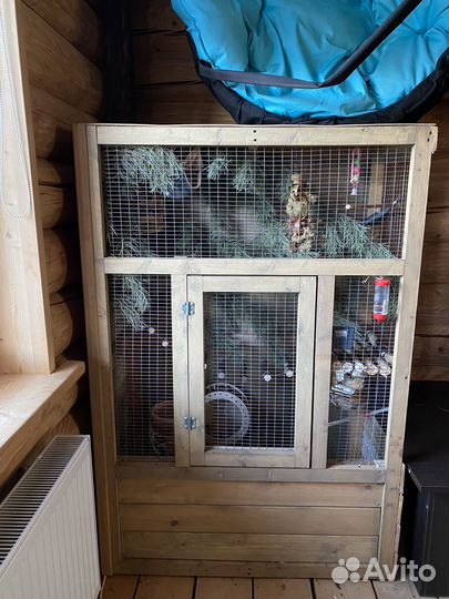 Клетка вольер витрина для шиншиллы, грызунов, птиц