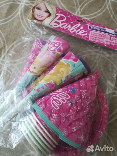 Растяжка с днем рождения Барби