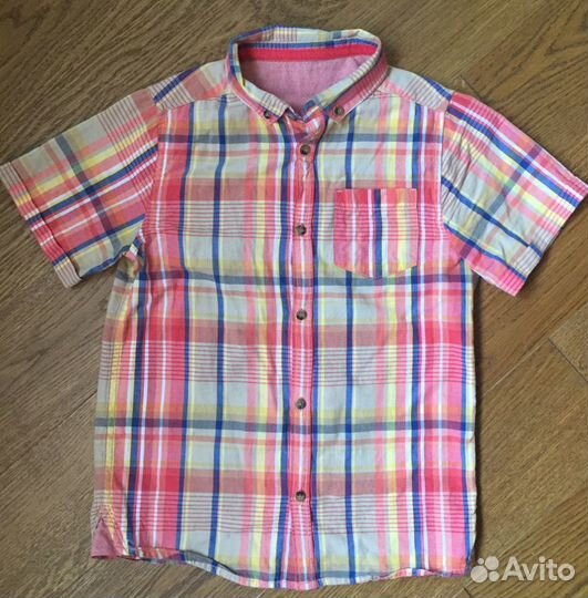 Рубашки с коротким рукавом на 7-8 лет