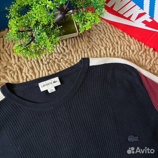 Винтажный свитер lacoste оригинал
