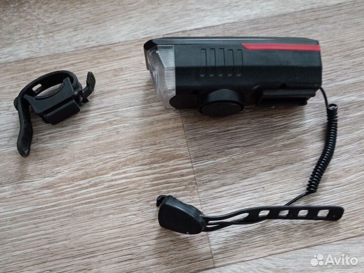 Велосипедный фонарь с гудком, на солнечной батарее